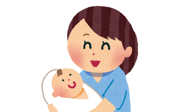 赤ちゃんを抱くお母さん