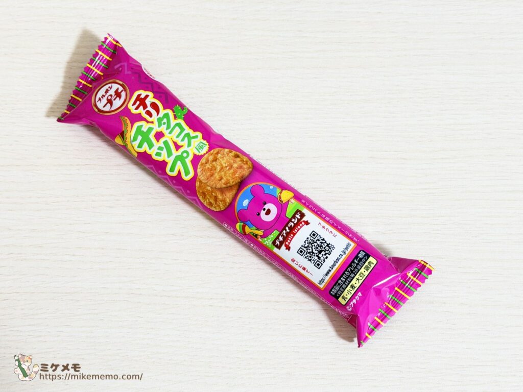 ブルボン プチチリタコス風チップのパッケージ表面