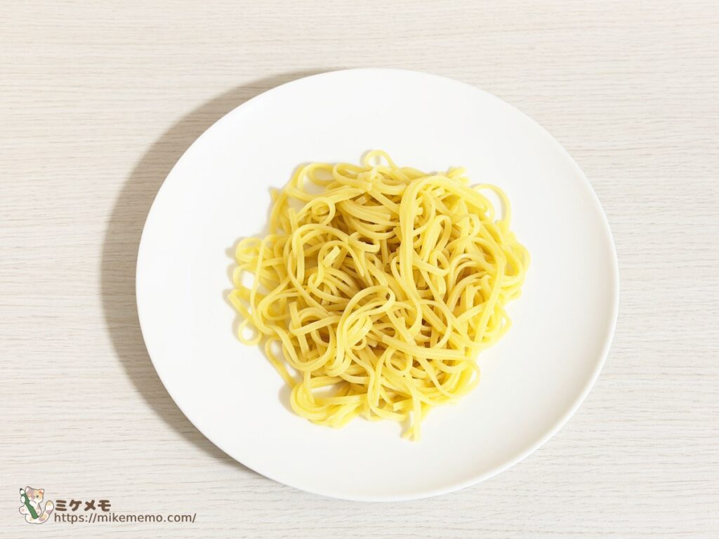 ゆでた無印良品の生パスタ リングイネ