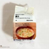 無印良品 素材を生かした味噌汁 豚汁4食のパッケージ表面