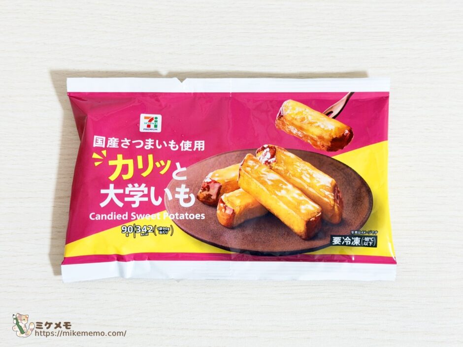 セブンプレミアム カリッと大学いも90gのパッケージ表面