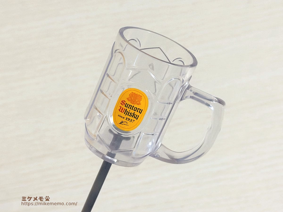 角瓶ジョッキ型のメジャーカップのアップ